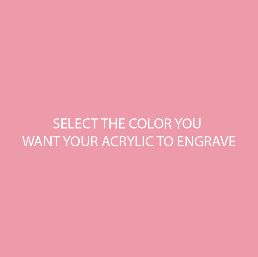 Salmon Two Tone Acrylic Sheets | SELECT YOUR ENGRAVE COLOR - CMB Two Tone